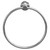 Colore Polished Chrome Industrial Style Wall Mounted Towel Ring Front View Colore Polished Chrome Industrial Style Wall Mounted Towel Ring Front View