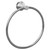 Colore Polished Chrome Industrial Style Wall Mounted Towel Ring Left Hand Side View Colore Polished Chrome Industrial Style Wall Mounted Towel Ring Left Hand Side View