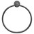 Colore Matt Black Industrial Style Wall Mounted Towel Ring Front View Colore Matt Black Industrial Style Wall Mounted Towel Ring Front View
