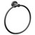 Colore Matt Black Industrial Style Wall Mounted Towel Ring Left Hand Side View Colore Matt Black Industrial Style Wall Mounted Towel Ring Left Hand Side View