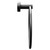 Colore Matt Black Industrial Style Wall Mounted Towel Ring Side on View Colore Matt Black Industrial Style Wall Mounted Towel Ring Side on View