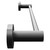 Colore Matt Black Industrial Style Wall Mounted Towel Rail Side on View Colore Matt Black Industrial Style Wall Mounted Towel Rail Side on View