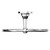 Windsor 1930 Traditional Polished Chrome Wall Mounted Towel Ring Top View from Above