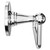 Windsor 1930 Traditional Polished Chrome Wall Mounted Toilet Roll Holder Side on View