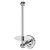 Windsor 1930 Traditional Polished Chrome Wall Mounted Spare Toilet Roll Holder Right Hand Side View