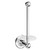 Windsor 1930 Traditional Polished Chrome Wall Mounted Spare Toilet Roll Holder Left Hand Side View
