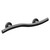 Colore Matt Black 26" Curved Grab Rail Left Hand Side View Colore Matt Black 26" Curved Grab Rail Left Hand Side View