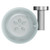 Colore Gunmetal Grey and Frosted Glass Industrial Style Wall Mounted Soap Dish Top View from Above
