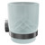 Colore Gunmetal Grey and Frosted Glass Industrial Style Wall Mounted Bathroom Tumbler Side on View