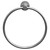 Colore Gunmetal Grey Industrial Style Wall Mounted Towel Ring Front View Colore Gunmetal Grey Industrial Style Wall Mounted Towel Ring Front View