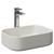 Amadora Matt White 455mm x 325mm Square Countertop Basin Left Hand Side View