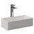 Amadora Matt White 460mm x 230mm Rectangular Countertop Basin Left Hand Side View