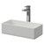 Amadora Matt White 460mm x 230mm Rectangular Countertop Basin Right Hand Side View