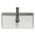 Amadora Matt White 460mm x 230mm Rectangular Countertop Basin Top View from Above Amadora Matt White 460mm x 230mm Rectangular Countertop Basin Top View from Above