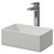 Amadora Matt White 360mm x 230mm Small Rectangular Countertop Basin Right Hand Side View