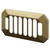 Colore Brushed Brass Overflow Insert for Windsor Basins Right Hand Side View