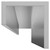 WholePanel 5mm Bright Polished Aluminium Wall and Ceiling Panel U Trim Top View from Above