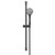 Colore Round Gunmetal Grey Shower Slide Rail Kit Front View