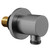 Colore Round Gun Metal Deluxe Shower Elbow Left Hand Side View