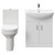 Neiva Gloss White 650mm 2 Door Vanity Unit and Comfort Height Toilet Suite Front View
