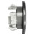 Colore Round Gunmetal Grey Basin Overflow Insert Side View