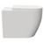 Darnley Round Back to Wall Toilet Pan with Soft Close Toilet Seat Side on View