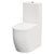 Darnley Round Close Coupled Toilet with Soft Close Toilet Seat Right Hand Side View