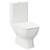 A modern white close coupled toilet