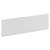 A modern white front bath panel