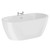 A modern white double ended freestanding bath