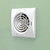 HiB Hush White Wall Mounted Extractor Fan with Timer and Humidity Sensor - 31600 Front View