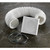 HiB White Fixed Grille 3m Flexible Ducting Extractor Fan Accessory Kit with Hose Clamps - 32400 Front View