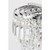 Forum Spa Pro Bresna Polished Chrome/Clear 300mm Wall Light - SP-25203-CHR Close Up View