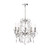 Forum Spa Pro Annalee Polished Chrome/Clear 480mm Large 5 Light Chandelier - SP-25254-CHR Front View