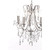 Forum Spa Pro Annalee Polished Chrome/Clear 360mm Small 5 Light Chandelier - SP-25256-CHR Viewed Close Up