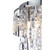 Forum Spa Pro Bresna Polished Chrome/Clear 280mm 3 Lamp Medium Flush Ceiling Light - SP-31450-CHR Viewed Close Up