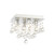 Forum Spa Orlando Polished Chrome 220mm 4 Lamp Square Flush Ceiling Light - SPA-24468-CHR Front View