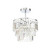 Forum Spa Belle Polished Chrome 300mm Crystal Bars Semi-Flush Ceiling Light - SPA-24678-CHR Front View