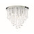 Forum Spa Celeste Polished Chrome 350mm 9 Lamp Flush Ceiling Light - SPA-24871-CHR Front View