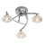 Forum Spa Reena Polished Chrome 330mm 3 Lamp Flush Ceiling Light - SPA-28326-CHR Front View