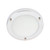 Forum Spa Delphi Polished Chrome 180mm Small LED Flush Ceiling Light - SPA-34046-CHR Front View