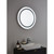 Forum Spa Nyx 600mm Round Illuminated LED Mirror with Motion Switch - SPA-35706 Viewed from a Different Angle