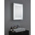 Forum Spa Arte 500mm x 700mm 1 Door Illuminated LED Mirrored Cabinet with Touch Switch and Shaver Socket - SPA-35707 Viewed from a Different Angle