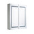 Forum Spa Hym 600mm x 700mm 2 Door Illuminated LED Mirrored Cabinet with Touch Switch and Shaver Socket - SPA-35708 Viewed from a Different Angle