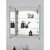 Forum Spa Hym 600mm x 700mm 2 Door Illuminated LED Mirrored Cabinet with Touch Switch and Shaver Socket - SPA-35708 Viewed from a Different Angle