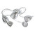 Forum Spa Veria Polished Chrome/Smoke 480mm 5 Lamp Tangle Flush Ceiling - SPA-35829-CHR Viewed from a Different Angle