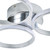 Forum Spa Chios Polished Chrome 400mm 3 Ring LED Flush Ceiling Light - SPA-36129-CHR Viewed from a Different Angle