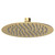 Nuie Brushed Brass 200mm Round Fixed Shower Head - A8082 Main View