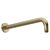 Nuie Brushed Brass Round Wall Hung Shower Arm - ARM801 Main View