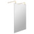 Hudson Reed 1100mm x 1950mm Wetroom Screen with Brushed Brass Support Bars and Feet - BBPAF11 Main View
